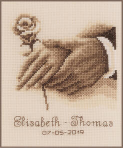 Vervaco Cross Stitch Kit - Wedding rings
