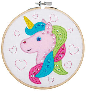Vervaco Craft kit with felt Unicorn