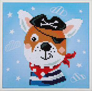 Vervaco Diamond Painting Kit Pirate dog