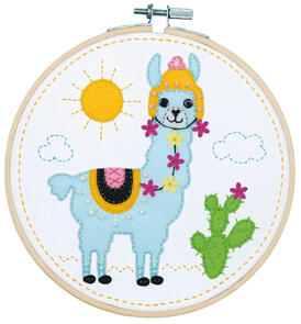 Vervaco Craft kit with felt Llama