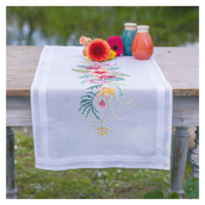 Vervaco Table Runner Kit - Tropical Flowers