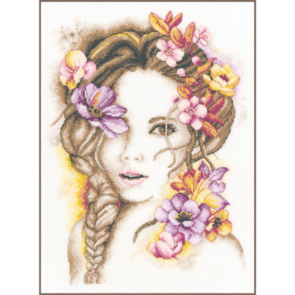 Lanarte Counted Cross Stitch Kit Madame Fleur