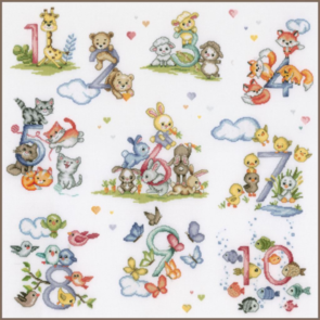 Vervaco Counted Cross Stitch Kit Counting From 1 to 10