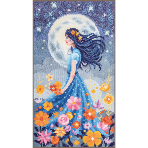 Vervaco Counted Cross Stitch Kit Girl With The Moon