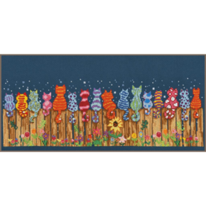 Vervaco Counted Cross Stitch Kit Cats On Fence - CD1486