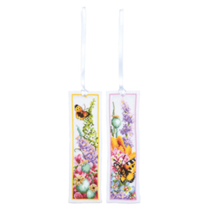 Lanarte Bookmark Kit Flower Power Bouquet Set of 2