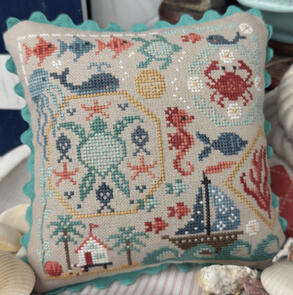 Primrose Cottage Stitches Cross Stitch Chart - Beach Quaker