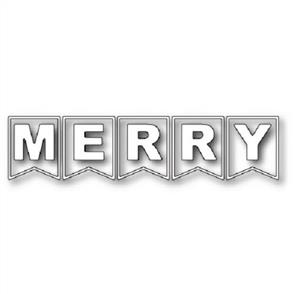 Poppystamps Die - Merry Banner