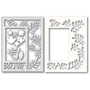 Poppystamps Fun Floral Frame and Stencil