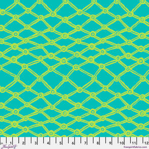 Free Spirit Kaffe Fassett - Nets - Aqua - February 2026