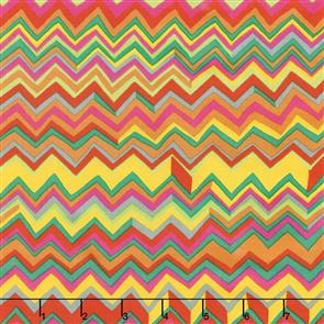 Free Spirit Kaffe Fassett Fabric - Zig Zag Bright