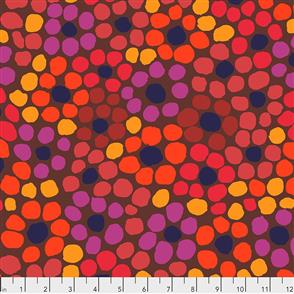 Free Spirit Kaffe Fassett Fabric - Flower Dot - PWBM077 - Warm