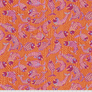 Free Spirit Kaffe Fassett Koi Polloi - Orange || August 2021