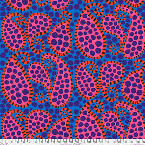 Free Spirit Kaffe Fassett Paisley Dot - Blue || August 2023