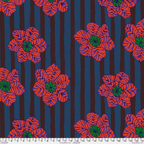 Free Spirit Kaffe Fassett Zebra Lily - Dark || August 2023