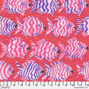 Free Spirit Kaffe Fassett - Minnows - Red || August 2025