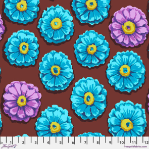 Free Spirit Kaffe Fassett Zinnia - Aqua || Kaffe: 85 And Fabulous