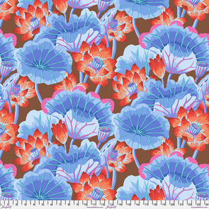 Free Spirit Kaffe Fassett - Lake Blossoms - Brown || August 2025