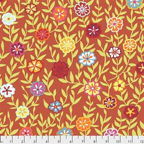 Free Spirit Kaffe Fassett Fabric - Busy Lizzy - Red