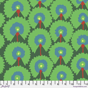 Free Spirit Kaffe Fassett Regal Fans - Green || February 2022