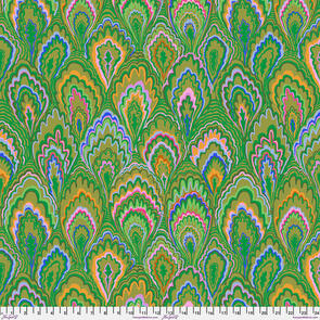 Free Spirit Kaffe Fassett - Marble Scallops - Green || February 2025