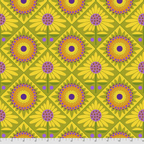 Free Spirit Jane Sassaman Sassy Summer Salsa PWJS135.GREEN