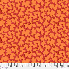 Free Spirit Kaffe Fassett - Coral - Red || February 2025