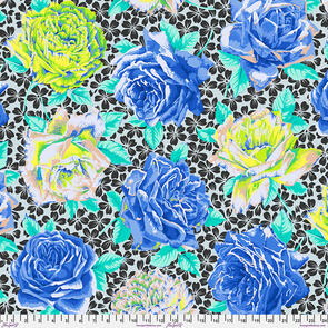 Free Spirit Kaffe Fassett - Rose Bloom - Blue - February 2026
