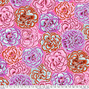 Free Spirit Kaffe Fassett - Picotee Carnations - Pink || August 2025