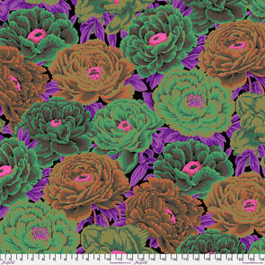 Free Spirit Kaffe Fassett - Tibetan Peony - Dark || August 2025