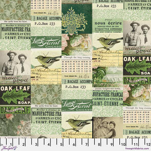 Free Spirit Green Collage - Green || Tim Holtz Palette Green