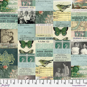 Free Spirit Teal Collage || Tim Holtz Palette Teal