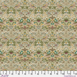 Free Spirit Morris & Co - Mini Strawberry Thief - Old Gold || Lodden