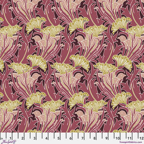 Free Spirit Morris & Co - LaceFlower - Wine || Lodden