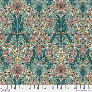 Free Spirit Morris & Co - Spring Thicket - Teal || Lodden