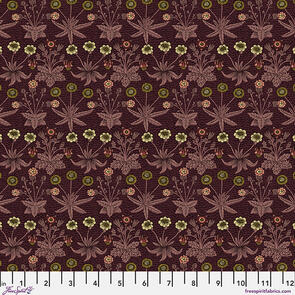 Free Spirit Morris & Co - Daisy Fields - Madder || Lodden