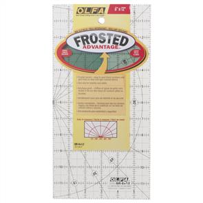 OLFA Frosted Non-slip Ruler 6" x 12" The Traveller