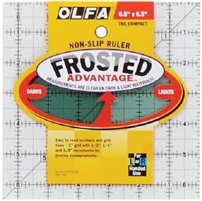OLFA Frosted Non-Slip Ruler "The Compact" - 6.5"