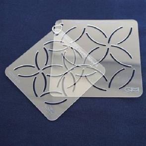 QH Textiles Sashiko Stencil - Shippo-Tsunagi