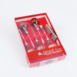 EC Lyons 5 Piece Carving Set and Stone