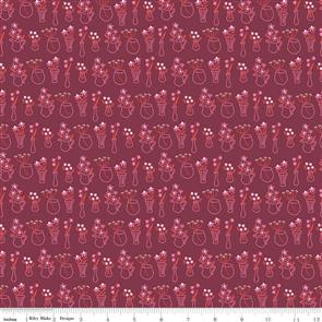 Riley Blake Wild Bouquet - 7472 Merlot