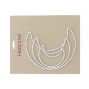 Hoooked Reused plastic frame Set of 3 Moons ( 10cm / 15 cm / 20 cm )