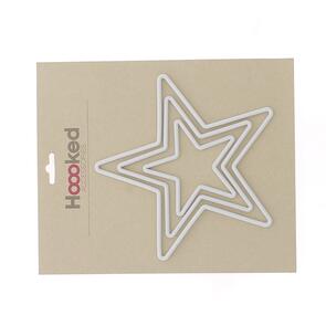 Hoooked Reused plastic frame Set of 3 Stars ( 10cm / 15 cm / 20 cm )