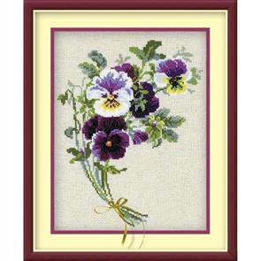 Riolis Bunch of Pansies - Cross Stitch Kits
