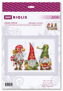 Riolis Counted Cross Stitch Kit - 2234 Jolly Gnomes
