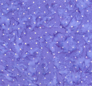 RJR Blossom Batiks Valley (Batik) /Flaurie & Finch Pin Dot Wisteria