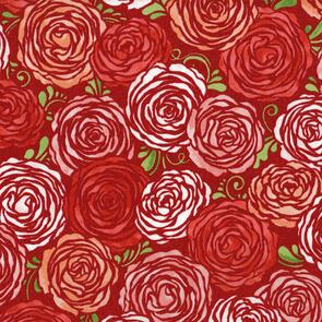 RJR Sugar Berry (Metallic) /Flaurie & Finch Candied Roses - Radiant Berry