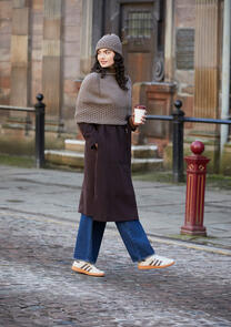 Mode at Rowan Knitting Pattern / Kit - Rosalie Poncho Hat - Alpaca Wool