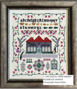 Rosewood Manor Cross Stitch Chart - Mossy Creek Winery S-1362