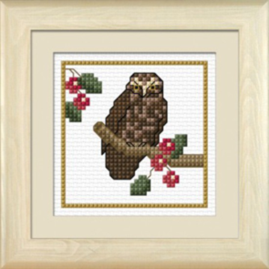 Lyn Manning New Zealand Birds - Ruru, the Morepork - Cross Stitch Kit